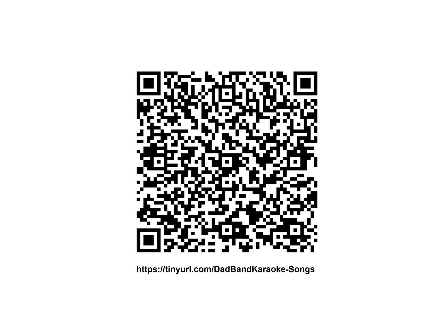 Click or scan for our current songlist!